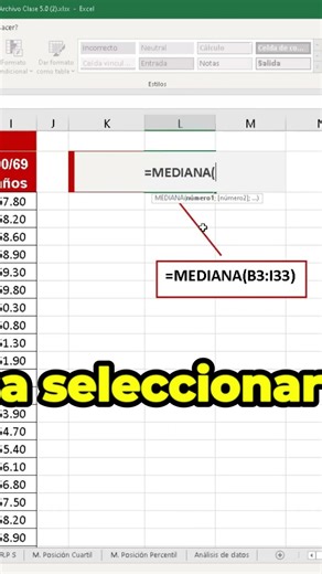 Using the Median Function in Excel to Analyze Data #Shorts #excel #tutorial #ExcelTips