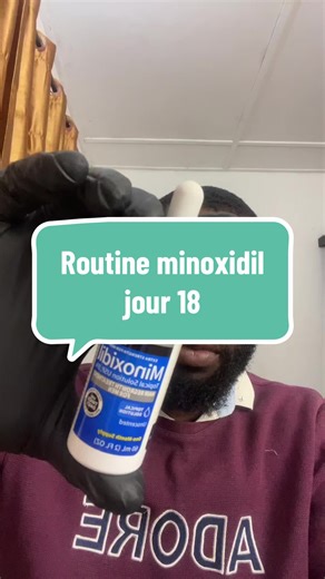 Routine Minoxidil jour 18 #routinematinale #minoxidil #tiktoktogo🇹🇬