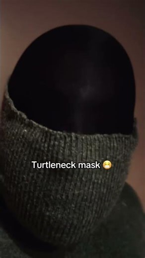 Turtleneck mask asmr #asmrsound #turtleneck #maskedman #facecoverwithdupatta #facebook