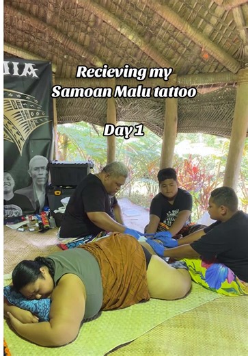 Dec 20th 11am | the first strike of the au Day 1 ✅ Day 2 next week Digital Journal entry with a few more thoughts and details to come - right now I’m sore 🥲 #traditionaltattoo #malofie #samoan