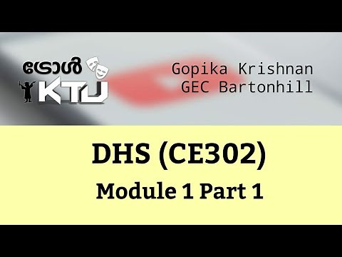 Design of Hydraulic Structures- DHS CE302- Module 1 Part 1- S6 Civil