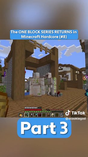 One Block Series Returns in Minecraft Hardcore