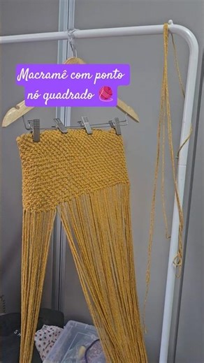 Bolsa 👛 em macramê para meu Tablet ... logo termino ☺️