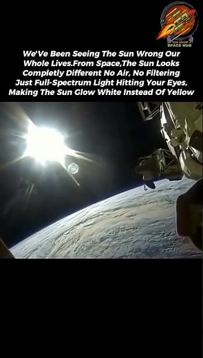 This Is the Sun’s True Color in Space 🤯🌌