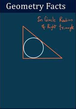 Right Triangle Ka InCircle Fact | #shorts #geometrydash