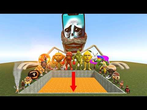 Spartan Kicking Italian Memes in The Lava Pit | Garry's Mod