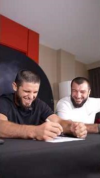 Classmates Islam Makhachev and Abubakar Nurmagomedov are back at it 😄 #UFC330