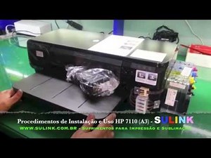 Manual de Instalação e Uso da Impressora HP 7110 (A3) - SULINK