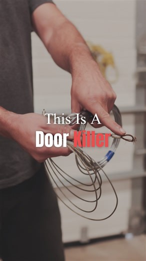 ** The Silent Garage Door Killer Homeowners Keep Ignoring** If your **garage door cables** look like *this* rusty, discolored, no longer stainless - your door is *one step away* from a full breakdown. Dropped rollers. Broken panels. Your door crashing onto your car. A preventable repair that can cost you thousands. Most Calgary homeowners don’t notice the warning signs until it’s too late. Our technicians see this every single week - the moment cables fail, the entire door goes out of commission