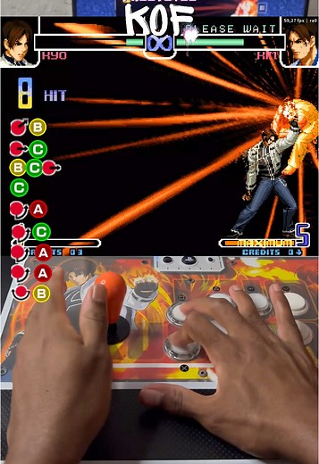 Master Kyo's Fiery Combos in KOF 2002 Gameplay