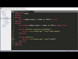 Mind Luster - Learn HTML Embed audio and video in Hindi part5