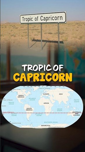 Tropic of Capricorn | World Geography | Geography Mapping #parchamclasses