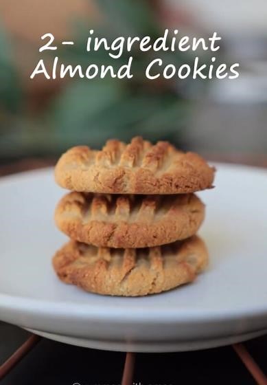 2-Ingredient Almond Cookies – Quick & Easy Recipe