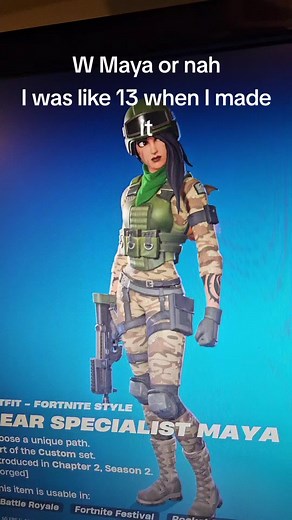#fortnite #gearspecialistmaya #gearspecialistmayaskin | maya fortnite skin