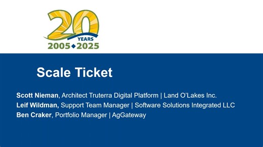 Inside AgGateway Webinar | Digitized Scale Tickets