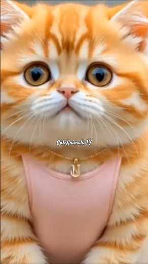 Cute Orange Kitten Saying "I LOVE YOU" | Talking Cat CATV Shorts 🐾✨