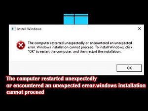 Fix The computer restarted unexpectedly Or encountered an unexpected error on windows 10/11 &7