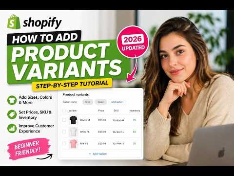 Shopify Product Variants EXPLAINED (2026) | Color Options Setup