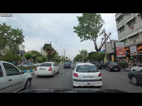 Driving Through Amol city, Mazandaran, Iran 🇮🇷 4k north of Iran 2025