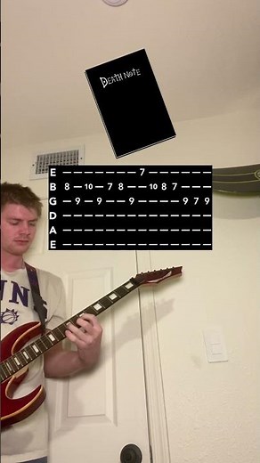 Death Note L’s Theme guitar 🎸 follow for more riffs #deathnote #guitar