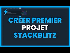CRÉER votre PREMIER PROJET sur STACKBLITZ PAS À PAS