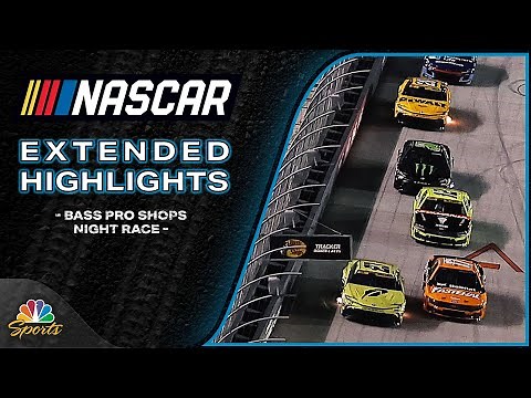 NASCAR Cup Series 2025: Bass Pro Shops Night Race | EXTENDED HIGHLIGHTS | Motorsports on NBC