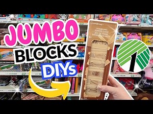 GENIUS 🤯 Dollar Tree DIY Crafts Using JUMBO Tumbling Tower Blocks. Spring DIY Crafts