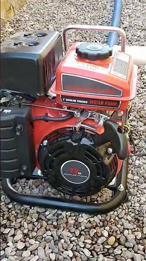 predator 79 cc water pump using pool vaccum hose for suction works perfect