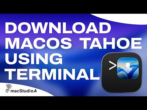Download macOS Tahoe via. Terminal