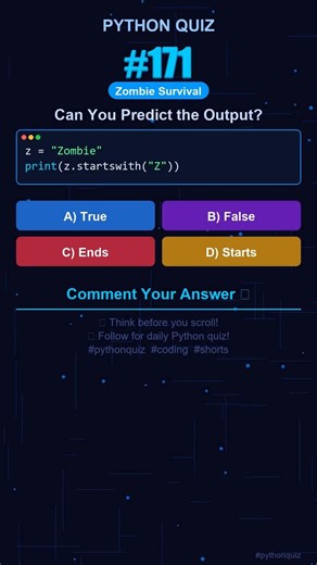 Python Quiz #171 — Can You Predict the Output? #shorts #python