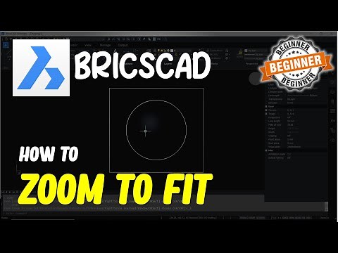 BricsCAD How To Zoom To Fit