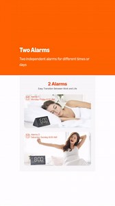 VEVOR Digital Alarm Clock, Wooden Desk Clock with Dual Alarm, USB Port, Snooze, Night Light, Voice Control, Adjustable Volume, Bedside Desktop Clock with Charger for Bedroom, Kitchen, Office, Black
