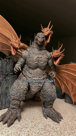 Custom Painted Super7 Godzilla Figure