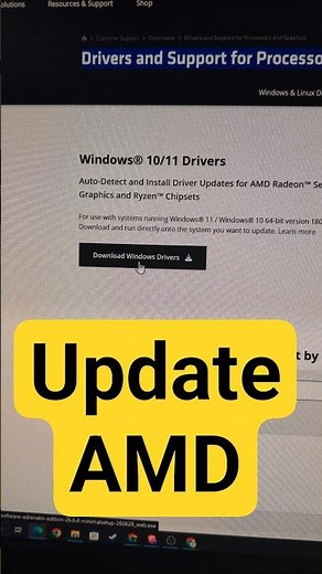 Update AMD GPU Driver #AMD #Radeon #GPU #DriverUpdate #Windows11 #Windows10 #GraphicsCard