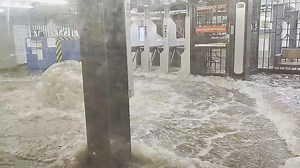 New York City subway floods as torrential rain hits Manhattan