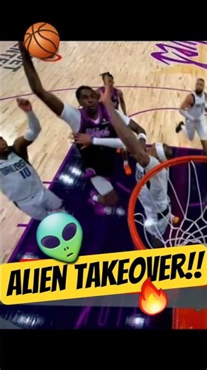 REAL Alien TAKEOVER!!😈🔥 #dunk