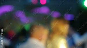 People dancing at a disco in blur