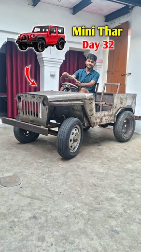 Mini Thar Making #thar #tharroxx #minithar #fbreels2025ツ #viralreel #Jeep | Shani Singraur
