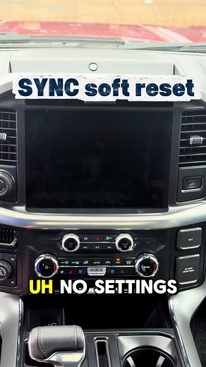Ford SYNC Soft Reset: Quick Fix for Frozen Screen