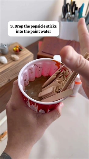 this is the easiest way to make miniature floor boards for miniatures and dollhouses! #miniatures