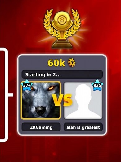 8 ball pool | Easy Tournament Win 💀🔥 #zkgaming