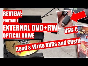 REVIEW: Portable External DVD+RW Optical Drive USB 3.0 TypeC