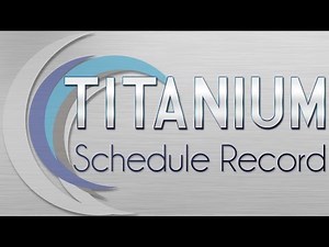 How to Setup Schedule Recording in Titanium DVR NVR System