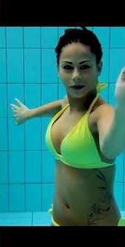 Bikini Girl Swimming Underwater #short Fitness Motivation