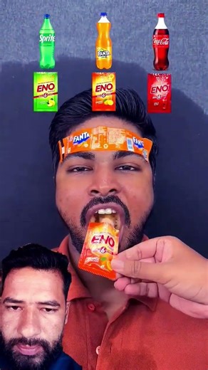 eno + soda which combination will win?#shorts#shortsfeed #viralshort #food #challenge
