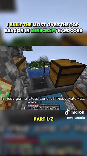 Building an Epic Beacon in Minecraft Hardcore