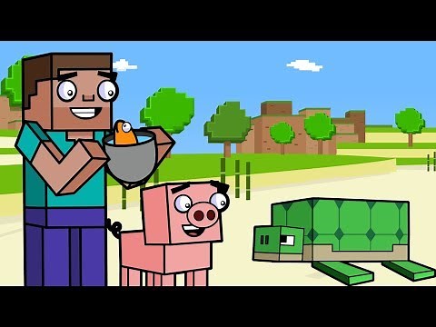 Sea Turtles & The Beach Biome | Block Squad (Minecraft Animation)