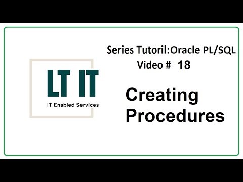 Oracle PL/SQL: Program Units Lesson 2 Part 2 Stored Procedures