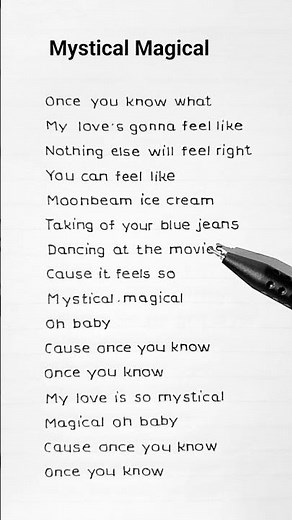Mystical Magical 🤍 - Benson Boone (Lyrics)