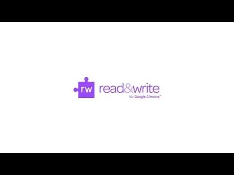 Read&Write for Google Chrome™ - An Introduction